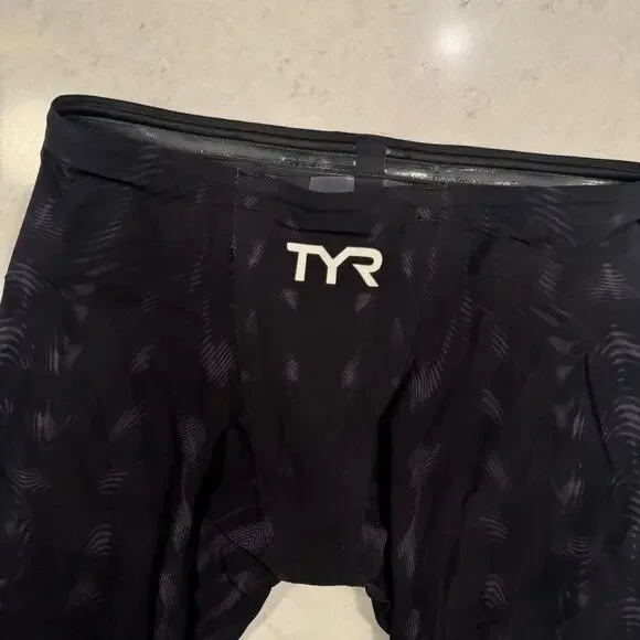 TYR Venzo Competitive Swim Jammer Black Men's 32 FINA Approved Triathalon - Picture 3 of 16